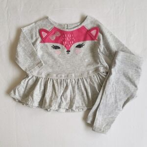 george fox peplum tunic top & leggings matching outfit set 3-6 months baby girl